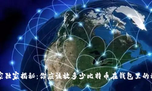 专家独家揭秘：你应该放多少比特币在钱包里的秘诀