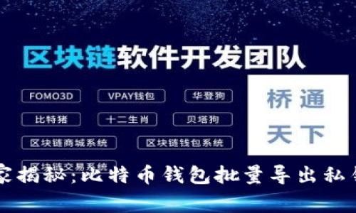 专家独家揭秘：比特币钱包批量导出私钥的秘诀